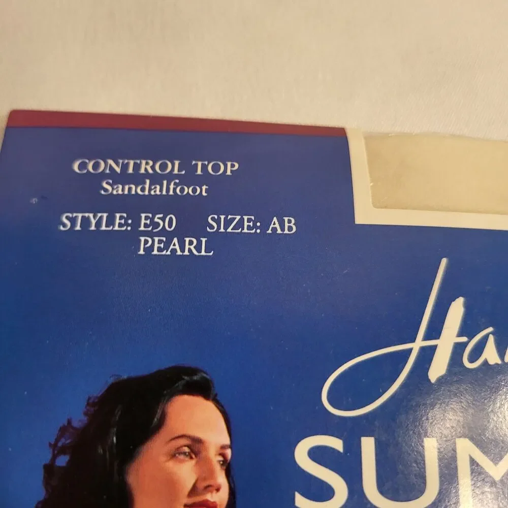2 Hanes Summer Sheer Control Top Size AB Pearl Color Style E50